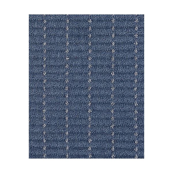 防炎 カーペット/絨毯 〔江戸間3畳 ネイビー〕 ホットカーペット・ロボット掃除機対応 日本製 『ルシエ』 プレーベルの通販は