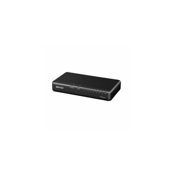 BUFFALO Giga対応 スイッチングハブ 8ポート ブラック LSW6-GT-8EP／BKの通販は