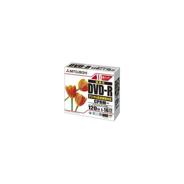 (まとめ）三菱ケミカルメディア 録画用DVD-R120分 ワイドプリンタブル 5mmスリムケース VHR12JPP10C 1箱(100枚:10枚×10個)〔×3セット〕 【北海道・沖縄・離島配送不可】