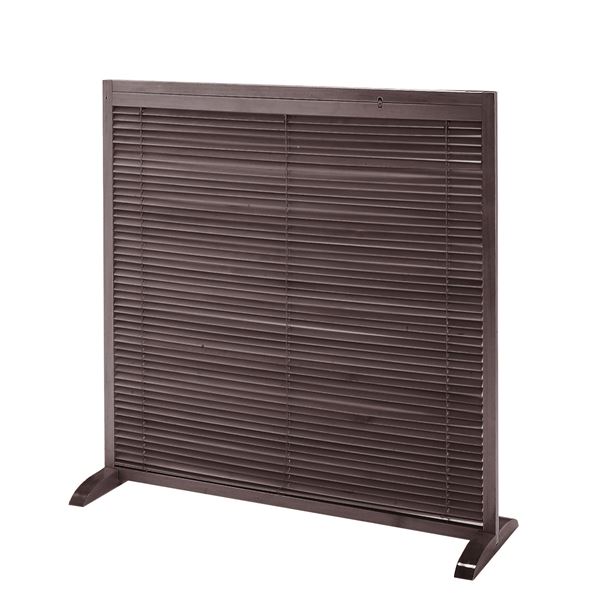 和風 衝立/パーテーション 〔ブラウン〕 幅1200×奥行400×高さ1190mm 木製 組立品 〔リビング 和室 客室 客間〕の通販は 25,027円