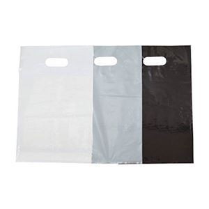 (まとめ) TRUSCO カラーポリ手提げ袋 M 0.08×300×450mm 黒 F-3045BK 1パック(20枚) 〔×10セット〕の通販は