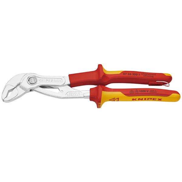 KNIPEX（クニペックス） 8726-250TBK 絶縁コブラ 1000V 落下防止 （BK） 【北海道・沖縄・離島配送不可】