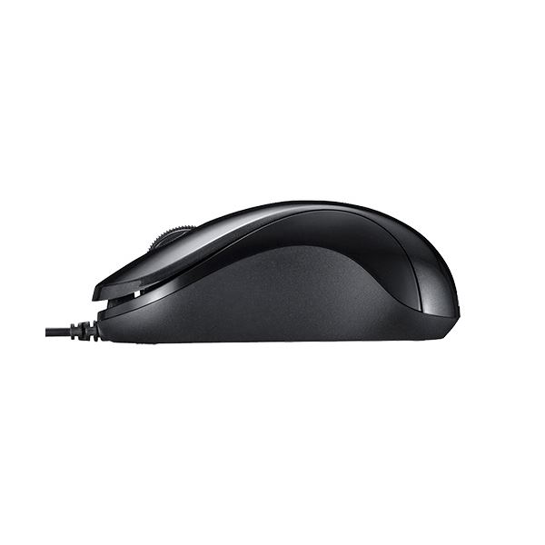 (まとめ) バッファロー 有線 BlueLED 静音3ボタンマウス ブラック BSMBU100BK 1個 〔×10セット〕 【北海道・沖縄・離島配送不可】