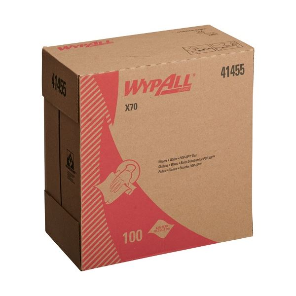 日本製紙クレシア ワイプオールX70 スモールポップアップ シングル 60227 1セット(1000枚：100枚×10箱) 【北海道・沖縄・離島配送不可】_1