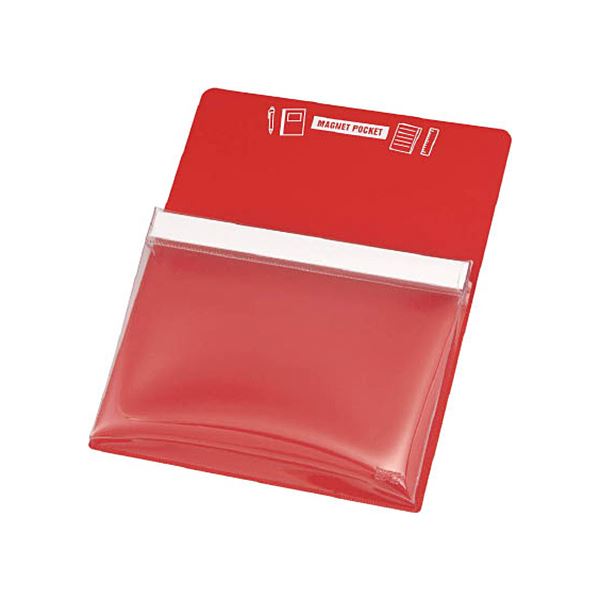 （まとめ） TRUSCO マグネットポケットA4用赤 MGP-A4-R 1枚 〔×5セット〕の通販は 14,537円