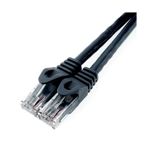 〔5個セット〕ホーリック LANケーブル UTP カテゴリー6A 5m ブラック LC50-581RBX5 【北海道・沖縄・離島配送不可】
