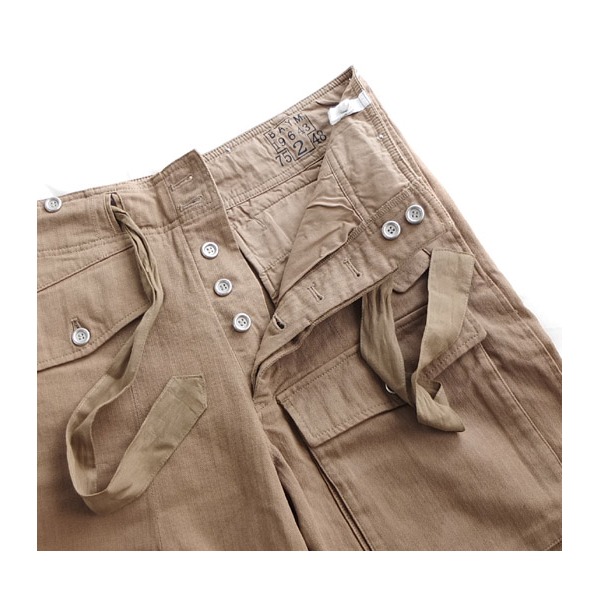 ドイツ軍戦車部隊戦闘服パンツレプリカ カーキ 2（M相当） 【北海道