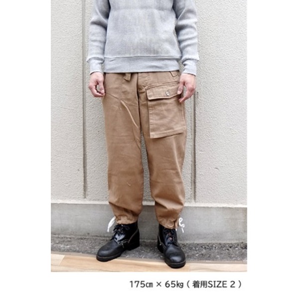 ドイツ軍戦車部隊戦闘服パンツレプリカ カーキ 2（M相当） 【北海道