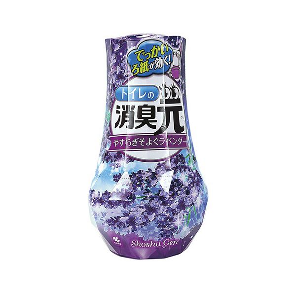 （まとめ）小林製薬 トイレの消臭元やすらぎそよぐラベンダー 400ml 1セット（5個）〔×5セット〕 【北海道・沖縄・離島配送不可】
