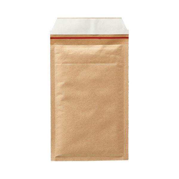 TANOSEE クッション封筒 小物用 内寸130×215mm 茶 1セット（1000枚：200枚×5ケース） 【北海道・沖縄・離島配送不可】