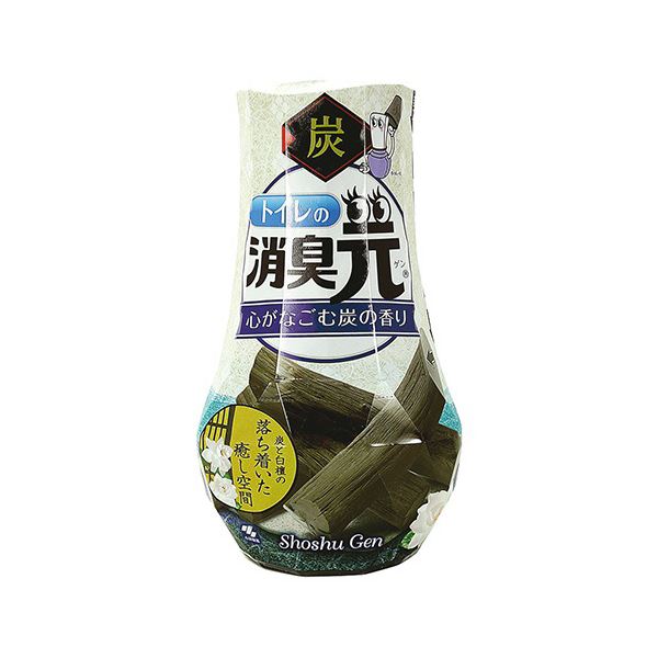 （まとめ）小林製薬 トイレの消臭元心がなごむ炭の香り 400ml 1セット（5個）〔×5セット〕 【北海道・沖縄・離島配送不可】