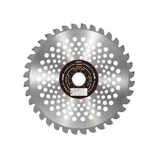 (まとめ) TRUSCO トクマルチップソー刈払機用 255×25.4×40P TBC-255 1枚 〔×5セット〕 【北海道・沖縄・離島配送不可】
