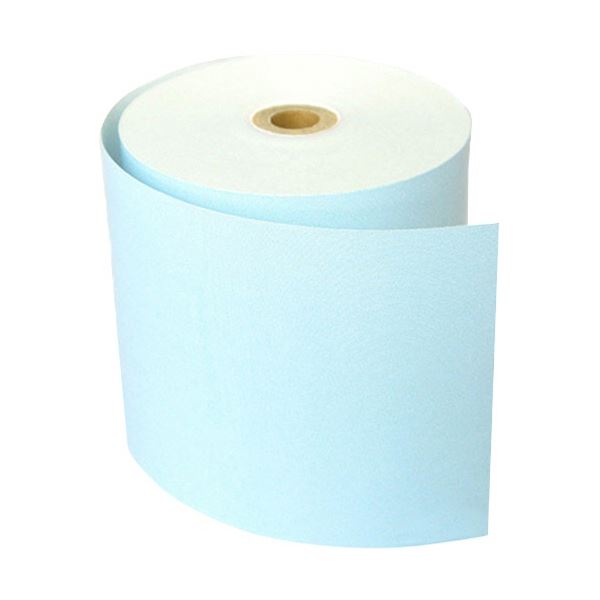 小林 カラーサーマルロール紙 80mm幅×63m巻 青 23-401600-08 1箱(8巻) 【北海道・沖縄・離島配送不可】