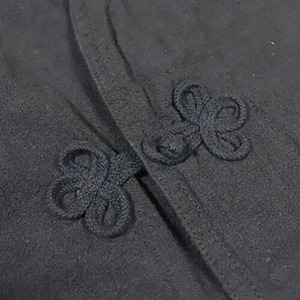 USタイプMEDスリーピングシャツ 長袖復刻 ブラック×ブラック M