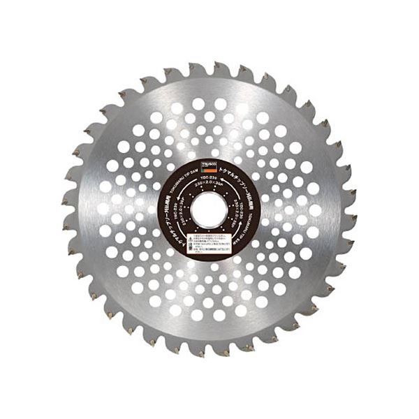 (まとめ) TRUSCO トクマルチップソー刈払機用 230×25.4×36P TBC-230 1枚 〔×5セット〕 【北海道・沖縄・離島配送不可】
