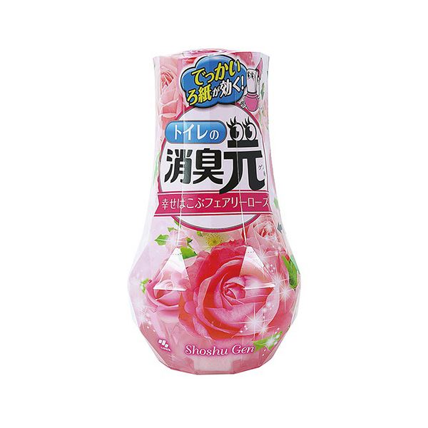 （まとめ）小林製薬 トイレの消臭元幸せはこぶフェアリーローズ 400ml 1セット（5個）〔×5セット〕 【北海道・沖縄・離島配送不可】
