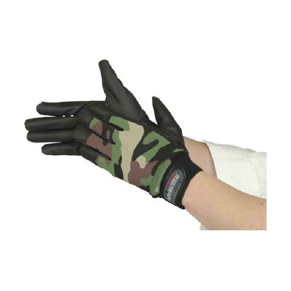 (まとめ) おたふく手袋 ピーユーウェーブ 迷彩 M K-18-ME-M 1双 〔×10セット〕の通販は