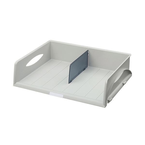 まとめ） ライツ ソートトレー A3ヨコ グレー5232-00-85 1個 〔×2セット