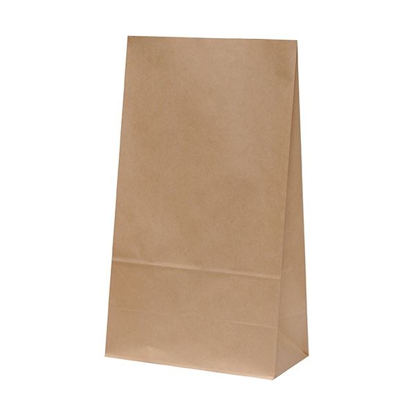 パックタケヤマ 角底袋 未晒 無地 H30mm XZT00392 1パック(100枚)の通販は 5,187円