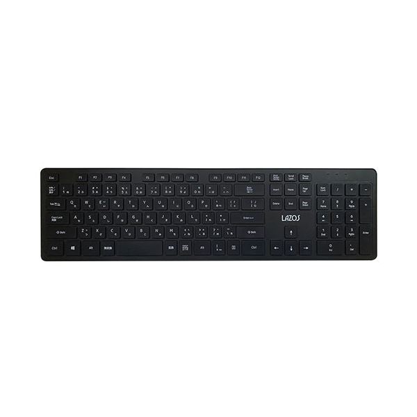 〔6個セット〕 リーダーメディアテクノ 2.4GHワイヤレスキーボード 108キー L-WKB2.4X6 【北海道・沖縄・離島配送不可】