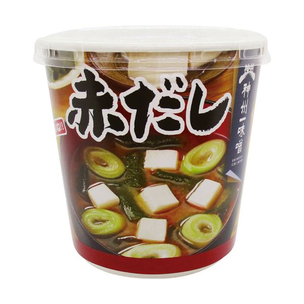 （まとめ）神州一味噌 おいしいね！！赤だしカップ 24.2g 1セット（18食：6食×3ケース）〔×2セット〕 【北海道・沖縄・離島配送不可】