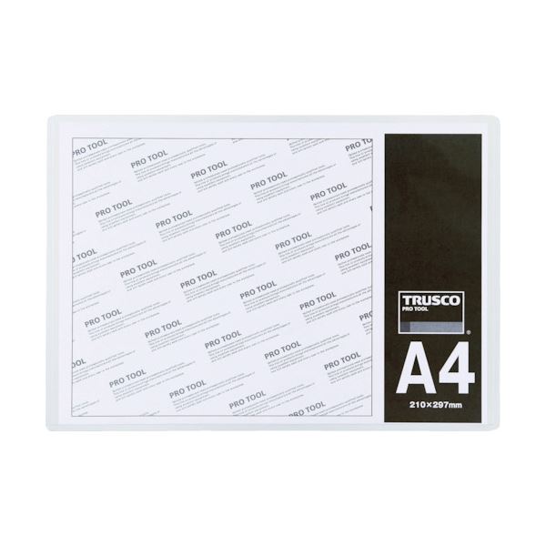 (まとめ) TRUSCO 厚口カードケース A4THCCH-A4 1枚 〔×50セット〕 【北海道・沖縄・離島配送不可】