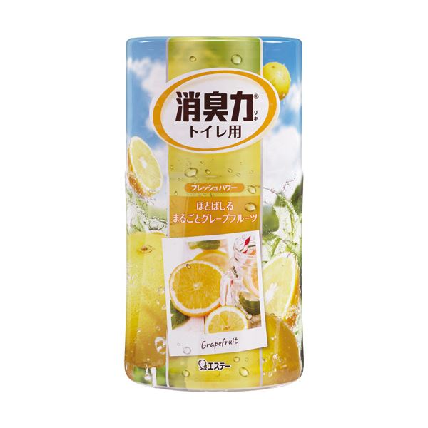 （まとめ）エステー トイレの消臭力 グレープフルーツ 400ml 1セット（5個）〔×5セット〕 【北海道・沖縄・離島配送不可】