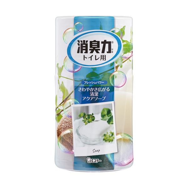 （まとめ）エステー トイレの消臭力 アクアソープ400ml 1セット（5個）〔×5セット〕 【北海道・沖縄・離島配送不可】