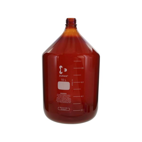 ねじ口びん（メジュームびん） 茶褐色 びんのみ 10L 〔017210-100004〕の通販は