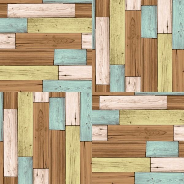〔WAGIC〕6帖天井用＆家具や建具が新品に！壁にもカンタン壁紙シートW-WA317木目カントリー風ライトパステル（36枚組） 【北海道・沖縄・離島配送不可】_4