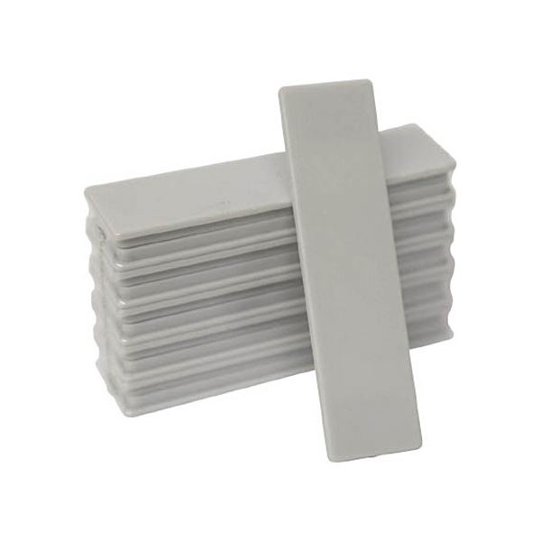 (まとめ) 日本統計機 マグネット式片面名札 22×82mm 灰 S25-1GL 1パック(10枚) 〔×3セット〕 【北海道・沖縄・離島配送不可】