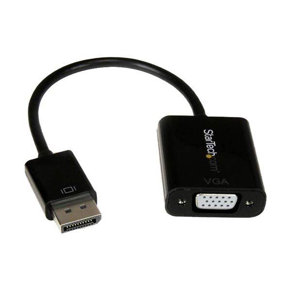 (まとめ) StarTech DisplayPort1.2-VGA変換アダプタ 1920×1200 ブラック DP2VGA3 1個 〔×5セット〕 【北海道・沖縄・離島配送不可】