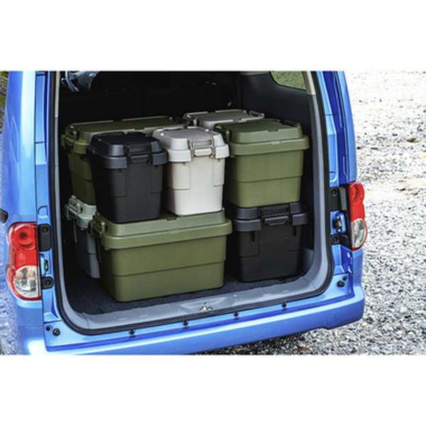 トランクカーゴ/収納ボックス 〔S蓋 30L カーキ〕 幅40cm 車用