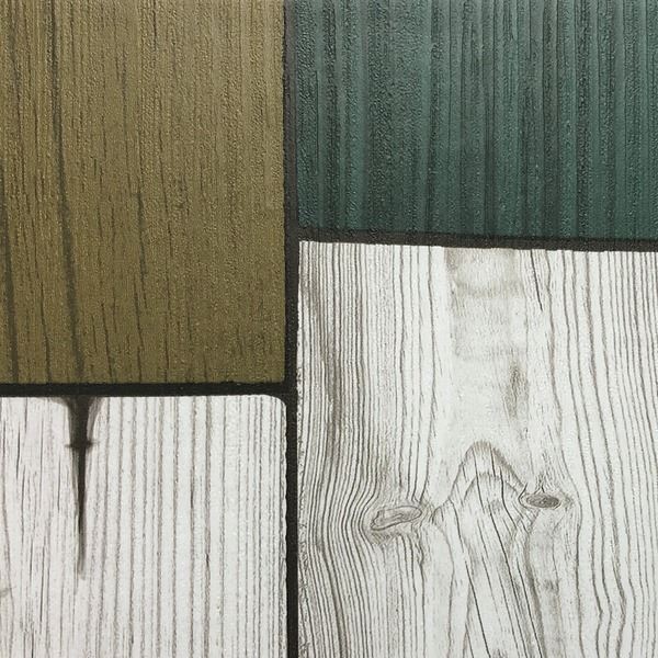 〔WAGIC〕6帖天井用＆家具や建具が新品に！壁にもカンタン壁紙シートW-WA319木目カントリー風レトロブラウン（36枚組） 【北海道・沖縄・離島配送不可】_1