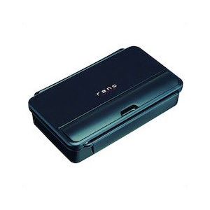 （まとめ）弁当箱 1段 850ml 箸付き レノ ランチボックス ブラック 〔40個セット〕 【北海道・沖縄・離島配送不可】
