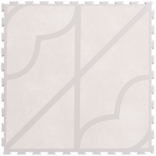 〔27枚入(9枚組×3個)〕 ジョイントマット キュロス アイボリー 約60×60×1.2cmの通販は