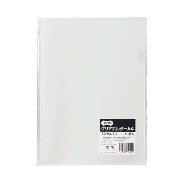 （まとめ）TANOSEE クリアホルダー A4クリア 1セット（30枚：10枚×3パック）〔×20セット〕の通販は 10,556円