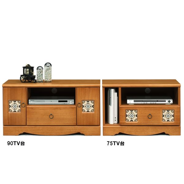 日本製 天然木 ＴＶ台 〔72cm幅 ナチュラル〕 完成品 テレビ台 TVボード テレビボード リビングボード 【北海道・沖縄・離島配送不可】_1