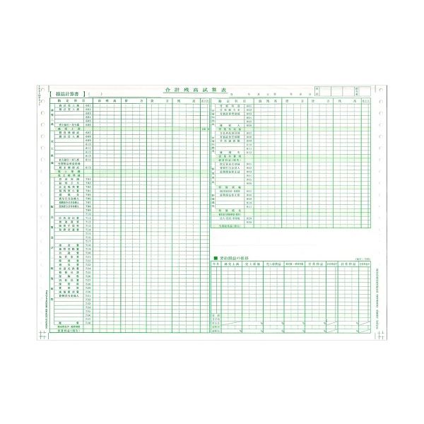 (まとめ) 東京ビジネス 合計残高試算表(一般・科目印刷) 平成18年会社法対応 CG1006OZU 1冊(50セット) 〔×5セット〕 【北海道・沖縄・離島配送不可】_2