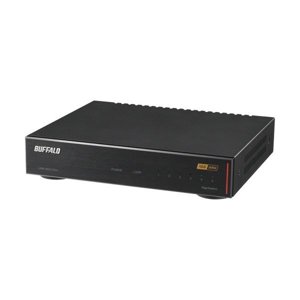 バッファロー スイッチングHub6ポート(10GbE×2ポート 2.5GbE×4ポート) ブラック LXW-10G2/2G4 1台の通販は 31,389円