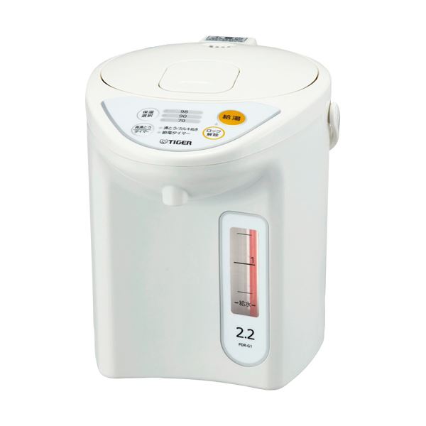 タイガー魔法瓶 マイコン電動ポット2.2L ホワイト PDR-G221W 1台 【北海道・沖縄・離島配送不可】