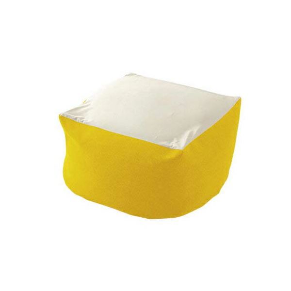 カバーリングビーズクッション XLサイズ イエローの通販は