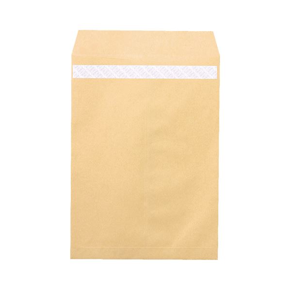 (まとめ) ピース R40再生紙クラフト封筒 テープのり付 角2 85g／m2 845 1パック（100枚） 〔×10セット〕 【北海道・沖縄・離島配送不可】_1