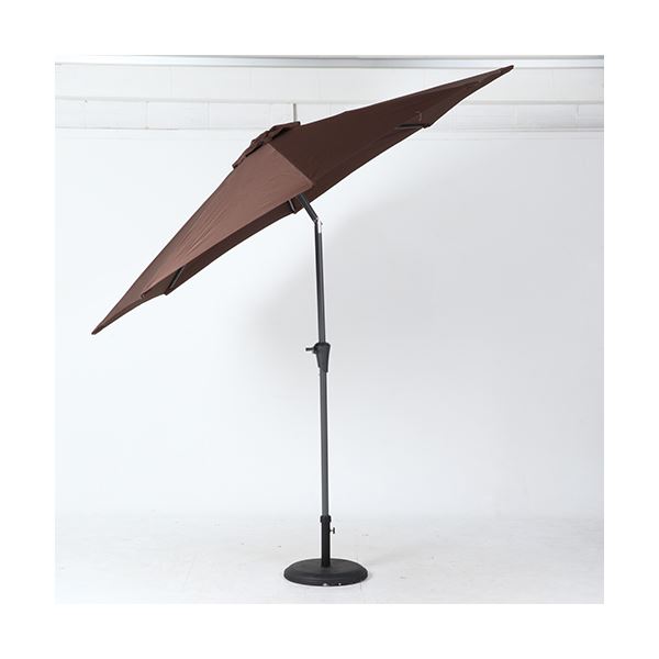 アルミパラソル 270cm ブラウン 【北海道・沖縄・離島配送不可】