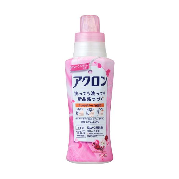 （まとめ）ライオン アクロン フローラルブーケの香り 本体 450ml 1本 〔×30セット〕 【北海道・沖縄・離島配送不可】