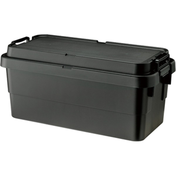 トランクカーゴ/収納ボックス 〔S蓋 70L ブラック〕 幅78cm 車用ルーフキャリー対応 日本製 〔アウトドア キャンプ〕 【北海道・沖縄・離島配送不可】