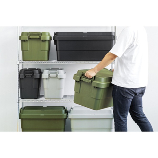 トランクカーゴ/収納ボックス 〔S蓋 70L ブラック〕 幅78cm 車用ルーフキャリー対応 日本製 〔アウトドア キャンプ〕 【北海道・沖縄・離島配送不可】_2