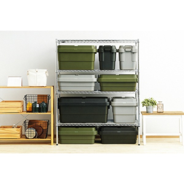 トランクカーゴ/収納ボックス 〔S蓋 70L ブラック〕 幅78cm 車用ルーフキャリー対応 日本製 〔アウトドア キャンプ〕 【北海道・沖縄・離島配送不可】_4