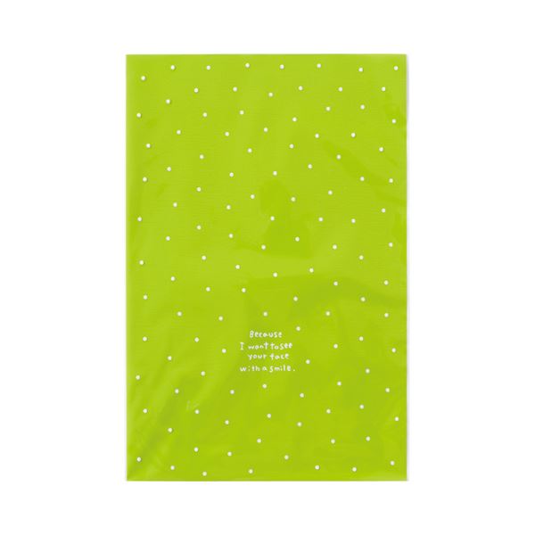 （まとめ）ヘッズ ドットOPPギフトバッグ L グリーン DT-O2 1パック（50枚）〔×10セット〕の通販は 14,186円