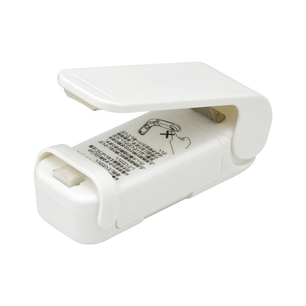 （まとめ）ハンディシーラー ヒートシーラー ホワイト （ フードシーラー 袋とじ ） 〔120個セット〕